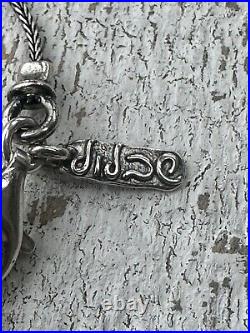 Sterling Silver 925 Artist Marked Stamped Sterling Made in Israel PZ Necklace