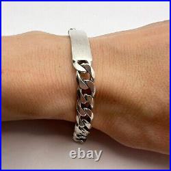 Sterling Silver 925 Vintage Women's Men's Chain Bracelet Marked 20.3 gr Gift
