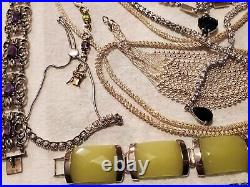 Sterling Silver Jewelry Lot #75 Vintage To Mod. Marked 925/Tested. 347g