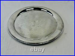 Sterling Silver Plate Marked 925 A601 398g Beautiful 10 Diameter Plate