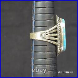 Sterling Silver Ring Marked Jake Sampson Navajo Turquoise Sz 8.75