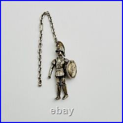 Sterling Silver Roman Soldier Charm MARKED VINTAGE