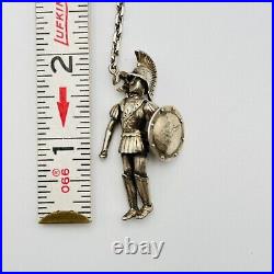 Sterling Silver Roman Soldier Charm MARKED VINTAGE