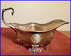 Sterling Silver Server-gravy, Sauce, Antique 1903-monogramed-england, Marked