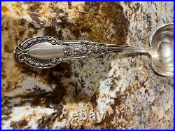 Sterling Silver Soup Ladle Marked Gorham Tuilleries Pattern with Gold Wash Bowl