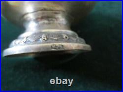 Sterling Silver Sugar Bowl & Cremer (Buddha) Marked