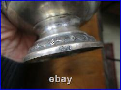 Sterling Silver Sugar Bowl & Cremer (Buddha) Marked