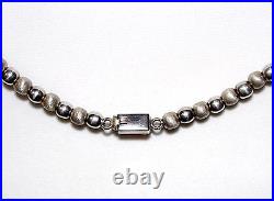 Sterling Silver TAXCO MEXICO Bead Strand 20 Necklace 48g- Marked TN-UO