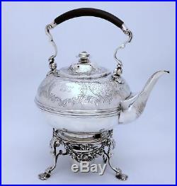 Sterling Silver Tea Kettle by Lambert & Co. London 1902 date mark