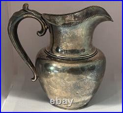 Sterling Silver Water Pitcher C3020 Sterling Marked