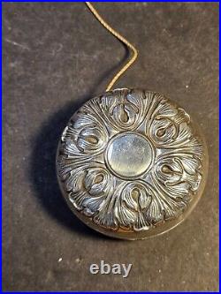 Sterling silver victorian yoyo/ 2.25 heavily embellished/Marked Gorham sterling