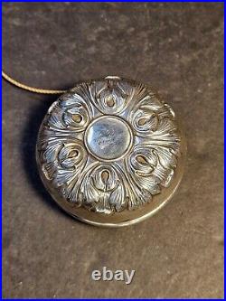 Sterling silver victorian yoyo/ 2.25 heavily embellished/Marked Gorham sterling