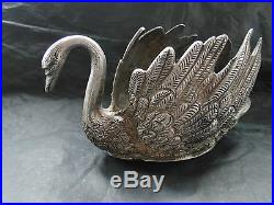 Swan Sterling Silver Made Circa 1880 -russian Style. Marked
