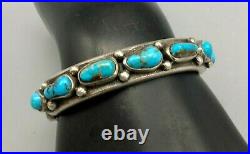 Tantalizing Turquoise and Sterling Silver Mark Chee Bracelet