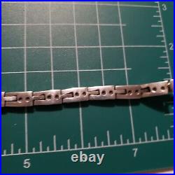 Taxco Sterling Silver Puzzle Bracelet 7.5. Vintage. Preowned. Marked
