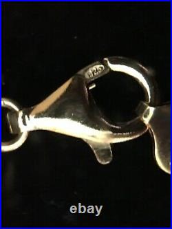 Technibond 3 Color Herringbone Necklace 6 Strand NEW! (Marked 925)