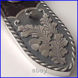 Three Piece Sterling Silver Ranger Buckle, Marked Cowboy Culture