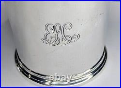 Tiffany & Co. Makers Sterling Silver Monogrammed Mug Cup- Marked 18156 2481