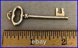 Tiffany & Co Sterling Silver Key Pendant Large 55mm Long Oval 925 Marked 8.98gr