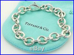 Tiffany & Co Sterling Silver Oval Link Bracelet Marked T & Co 925