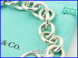 Tiffany & Co Sterling Silver Oval Link Bracelet Marked T & Co 925