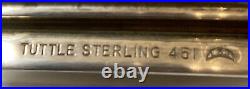 Tuttle Sterling Silver & Black Laminate 14 Modernist Serving Tray LBJ Mark