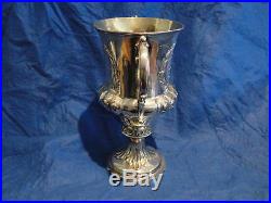 Two Handled Large Sized Cup London Sterling Silver 1852 Chased Engraved Marked