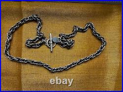 Unusual mark MAWI london 925 sterling silver 58g necklace-60cm