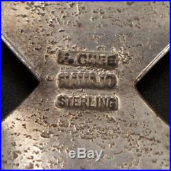 VTG Sterling Silver NAVAJO Signed Mark Chee Sandcast 6.5 Cuff Bracelet 98.5g