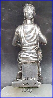 VTG Sterling Silver Statue of Moses TEN Commandments by Michelangelo marked