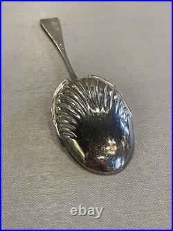 Victorian Sterling Silver Serving Spoon Marked V&Co. With Felt Storage Bag