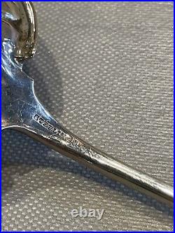 Victorian Sterling Silver Serving Spoon Marked V&Co. With Felt Storage Bag