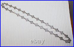 Vintage 35 Sterling Silver Necklace Signed CARSI Taxco Mex 925 Eagle 200 Mark