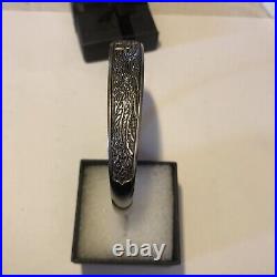 Vintage Dragon Design Tibetan Silver Stamped Marked Bracelet Rare