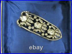 Vintage EISENBERG Marked Pin Brooch With Original Box GUC 1940s
