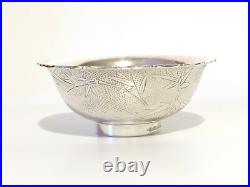 Vintage Early 20th Century Chinese Export Sterling Silver Bowl Marked Wai Kee