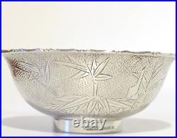 Vintage Early 20th Century Chinese Export Sterling Silver Bowl Marked Wai Kee