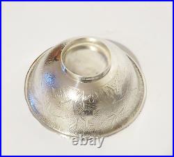 Vintage Early 20th Century Chinese Export Sterling Silver Bowl Marked Wai Kee