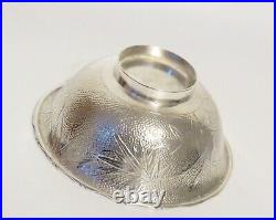 Vintage Early 20th Century Chinese Export Sterling Silver Bowl Marked Wai Kee