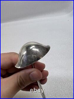 Vintage Georg Jensen Acorn Ladle Spoon Solid Sterling Silver 5 3/4 Oval Marked