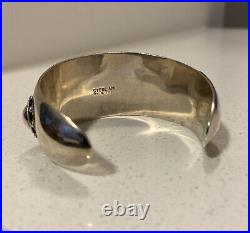 Vintage Heavily Decorated Etruscan Silver Marked Sterling MK 800 Cuff Bangle
