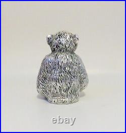 Vintage Italian Sterling Silver Chimpanzee Statue Marked Magrino Import Hallmark