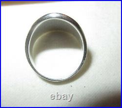 Vintage JAMES AVERY RING Sterling Size 6.5 ETCHED FLOWER Marked Ster© 10 grams