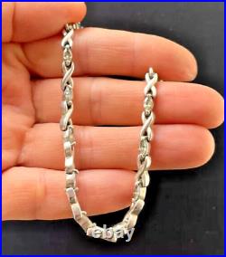 Vintage Jewelry 925 Sterling Silver Bracelet Chain Man's Women's Marked 12.8 G