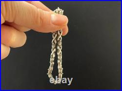 Vintage Jewelry 925 Sterling Silver Bracelet Chain Man's Women's Marked 12.8 G
