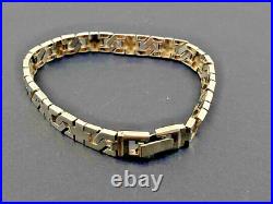 Vintage Jewelry Sterling Silver 925 Men's Women's Chain Bracelet Marked 21.5 gr
