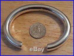 Vintage London Sterling Silver 194g Cuff Bracelet Solid Heavy Large 925 Marked