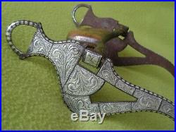 Vintage Marked FLEMING HandMade STERLING Silver SWEET IRON Cowhorse Show BIT