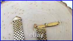 Vintage Marked Sterling Silver 925 Belt Buckle Crystal Choker Necklace Gold Tone