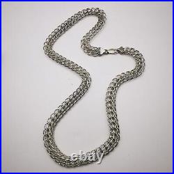 Vintage Men's Chain Necklace Sterling Silver 925 Jewelry Marked 80 gr